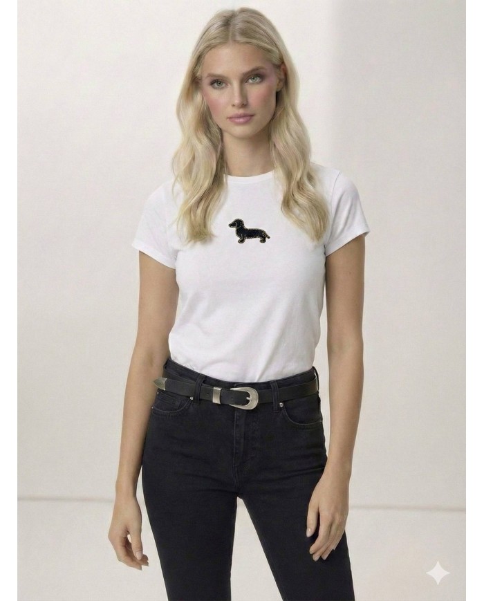 Köpek Aksesuar Detaylı T-Shirt