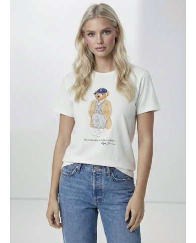 Palto Bear Baskılı T-Shirt